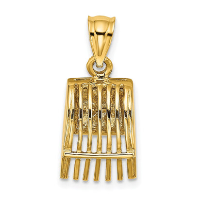 14K Gelbgold 3D-Preiselbeerschöpfkelle-Charm