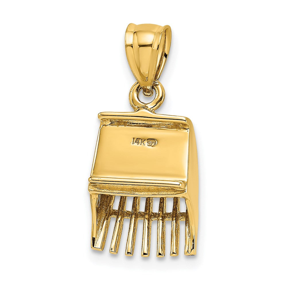 14K Gelbgold 3D-Preiselbeerschöpfkelle-Charm
