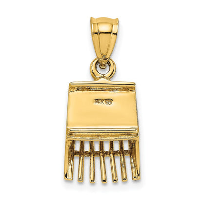 14K Gelbgold 3D-Preiselbeerschöpfkelle-Charm