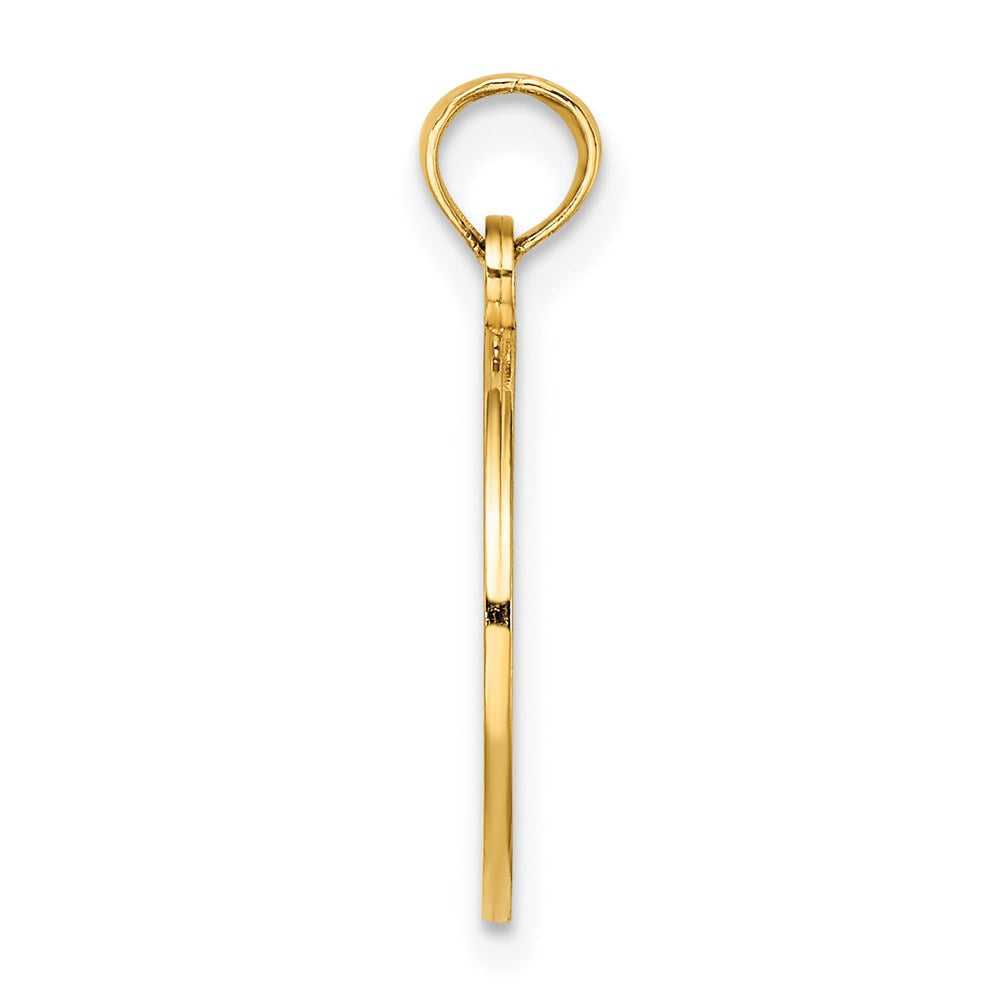 14K Gelbgold Klein Familie Baum Charm