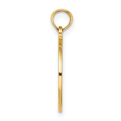 14K Gelbgold Klein Familie Baum Charm