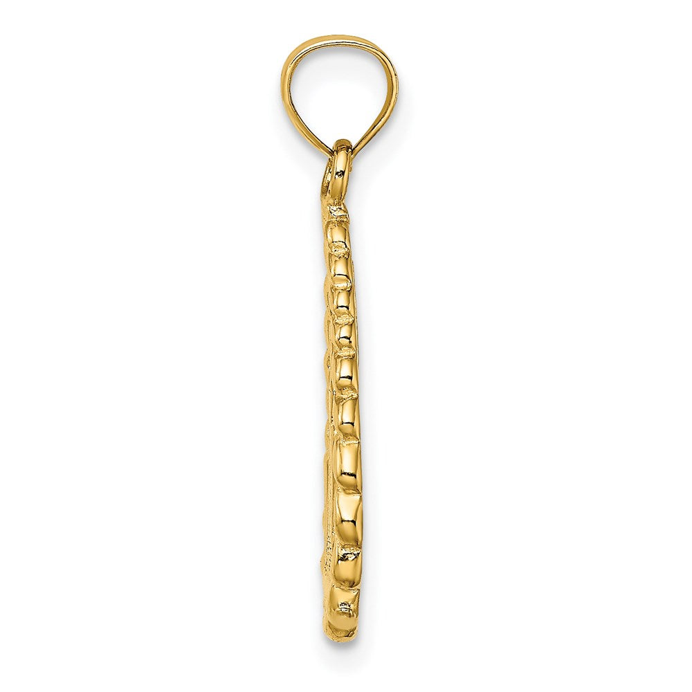 14K Gelbgold Chicago Skyline/willis Tower Tropfen Charm