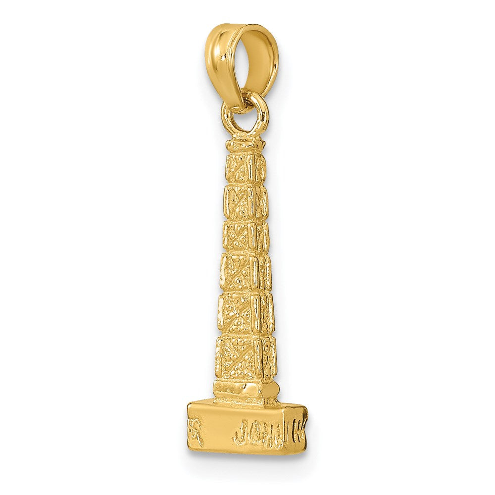 14K Gelbgold 3D John-Hancock-Gebäude Chicago Charm