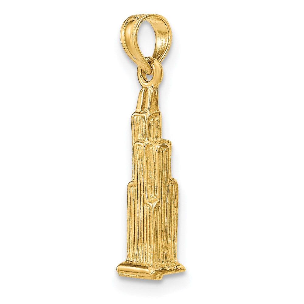 14K Gelbgold 3D Willis Tower (Chicago) Charm