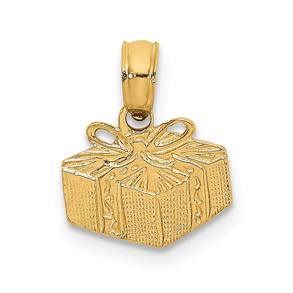14K Gelbgold Wrapped Geschenk Venezianer Charm