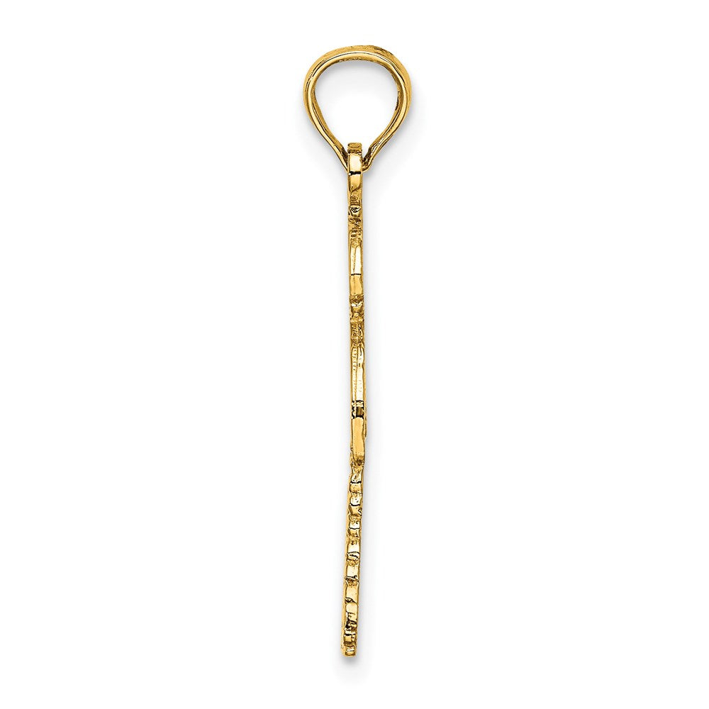 14K Gelbgold Palme Baum mit Cactus Charm