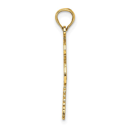 14K Gelbgold Palme Baum mit Cactus Charm
