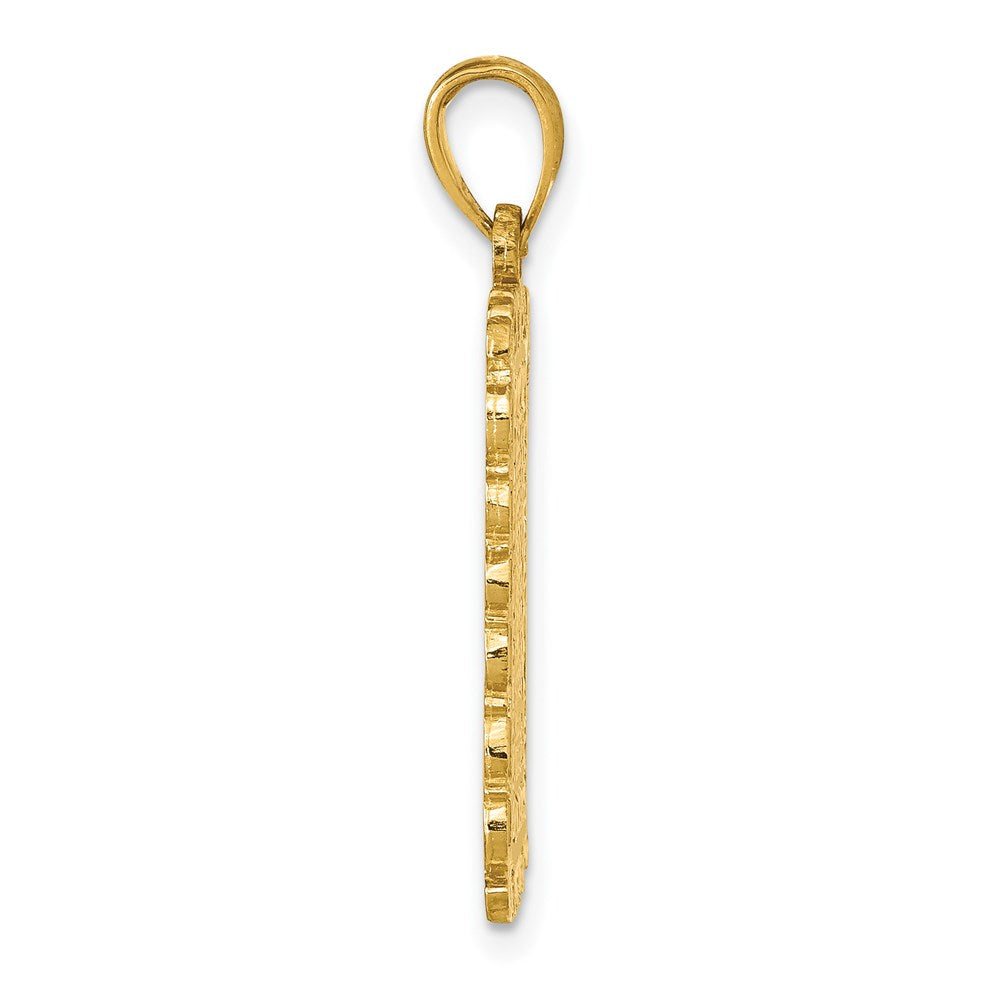 14K Gelbgold Herz-Bube-Anhänger