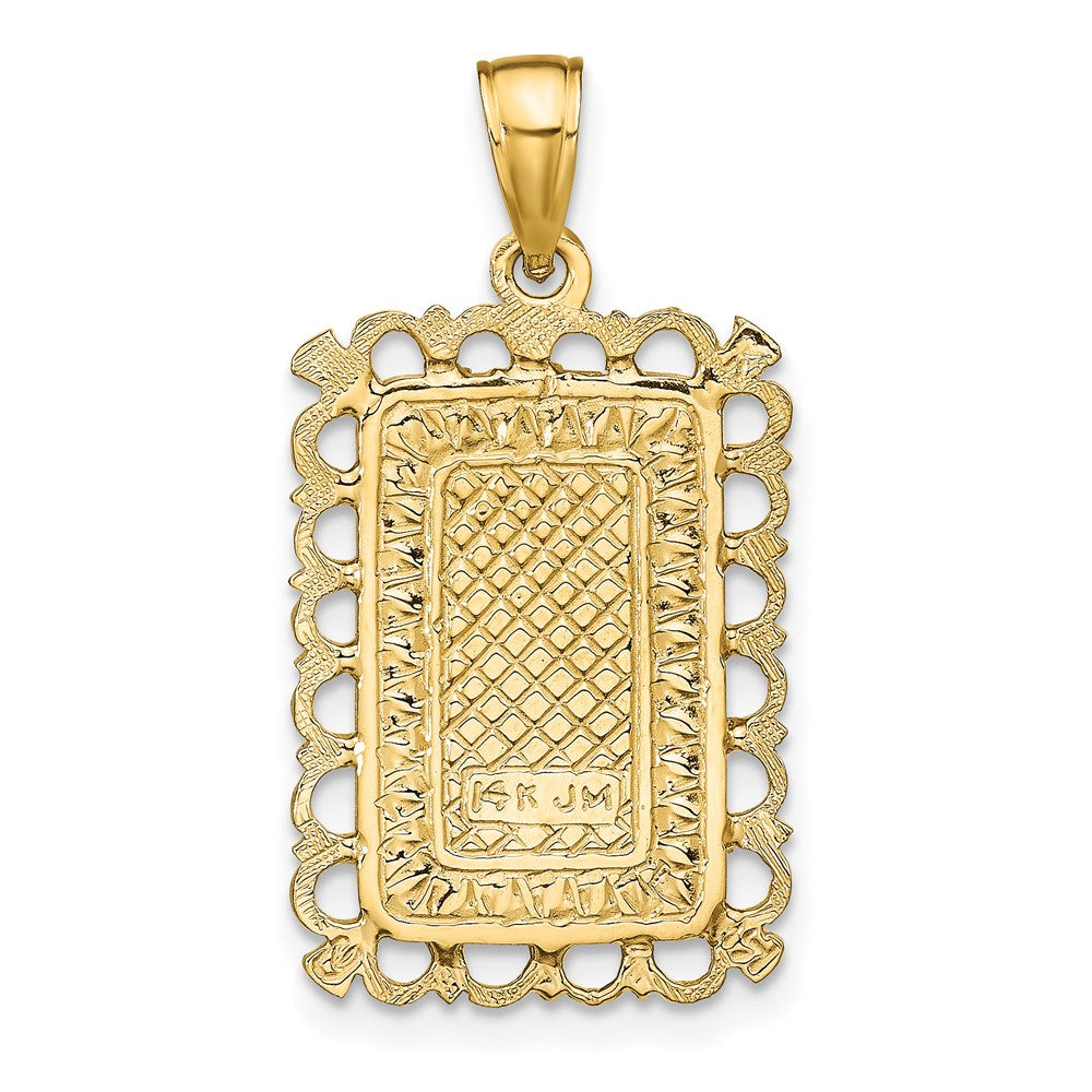 14K Gelbgold Herz-Bube-Anhänger