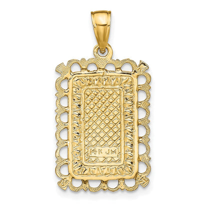14K Gelbgold Herz-Bube-Anhänger