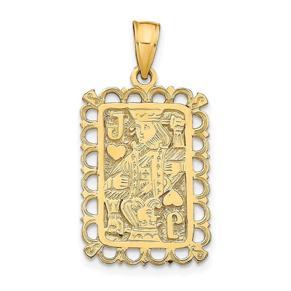 14K Gelbgold Herz-Bube-Anhänger