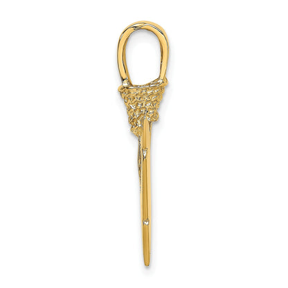 585 Gelbgold 3-D-Pfeilspitzen-Charm