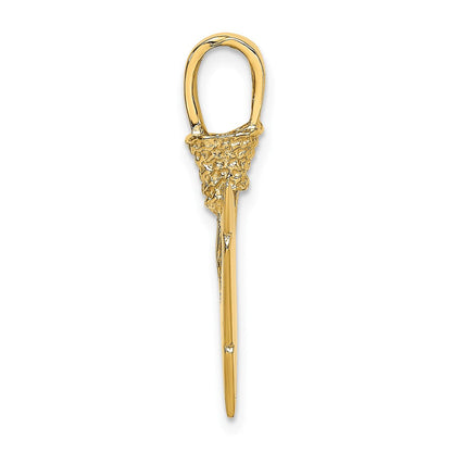 585 Gelbgold 3-D-Pfeilspitzen-Charm