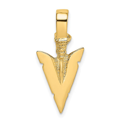 585 Gelbgold 3-D-Pfeilspitzen-Charm