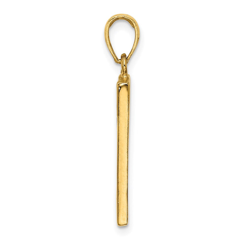 14K Gelbgold SAN FRANCISCO Wende-Charm
