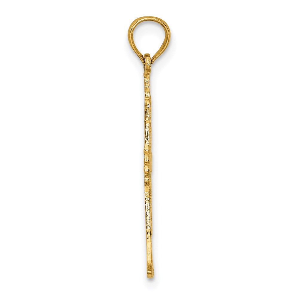 14K Gelbgold Poliert Trumpet Charm