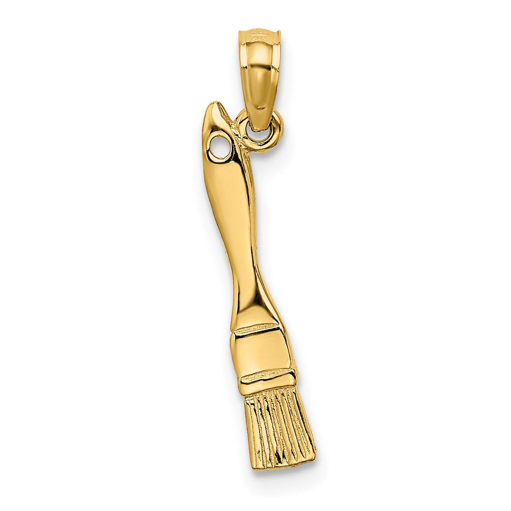 14K Gelbgold 3-d Paint Brush Charm