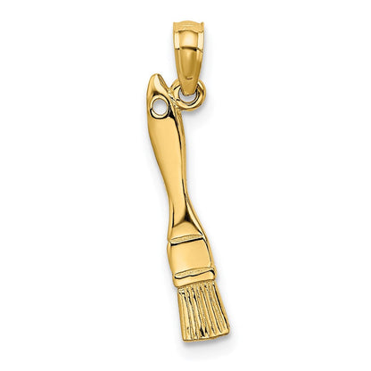 14K Gelbgold 3-d Paint Brush Charm