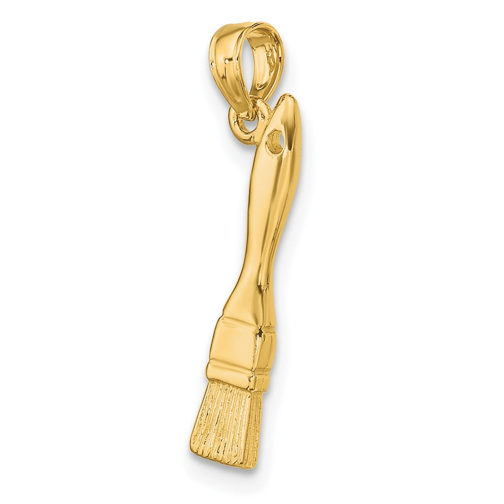 14K Gelbgold 3-d Paint Brush Charm