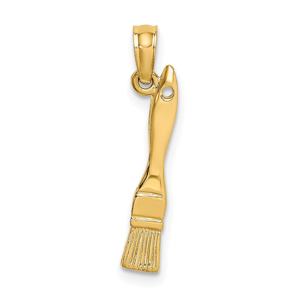 14K Gelbgold 3-d Paint Brush Charm