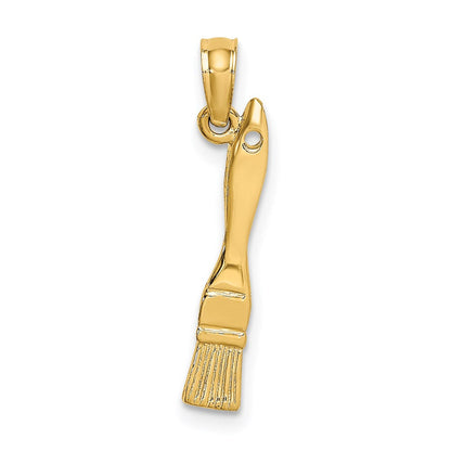 14K Gelbgold 3-d Paint Brush Charm