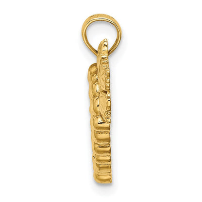 14K Gelbgold Weintrauben-Charm