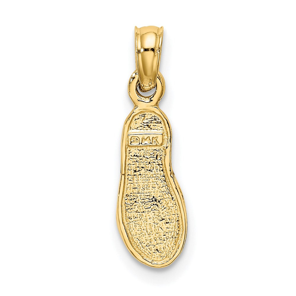 14K Gelbgold Einfach Flip-flop Charm