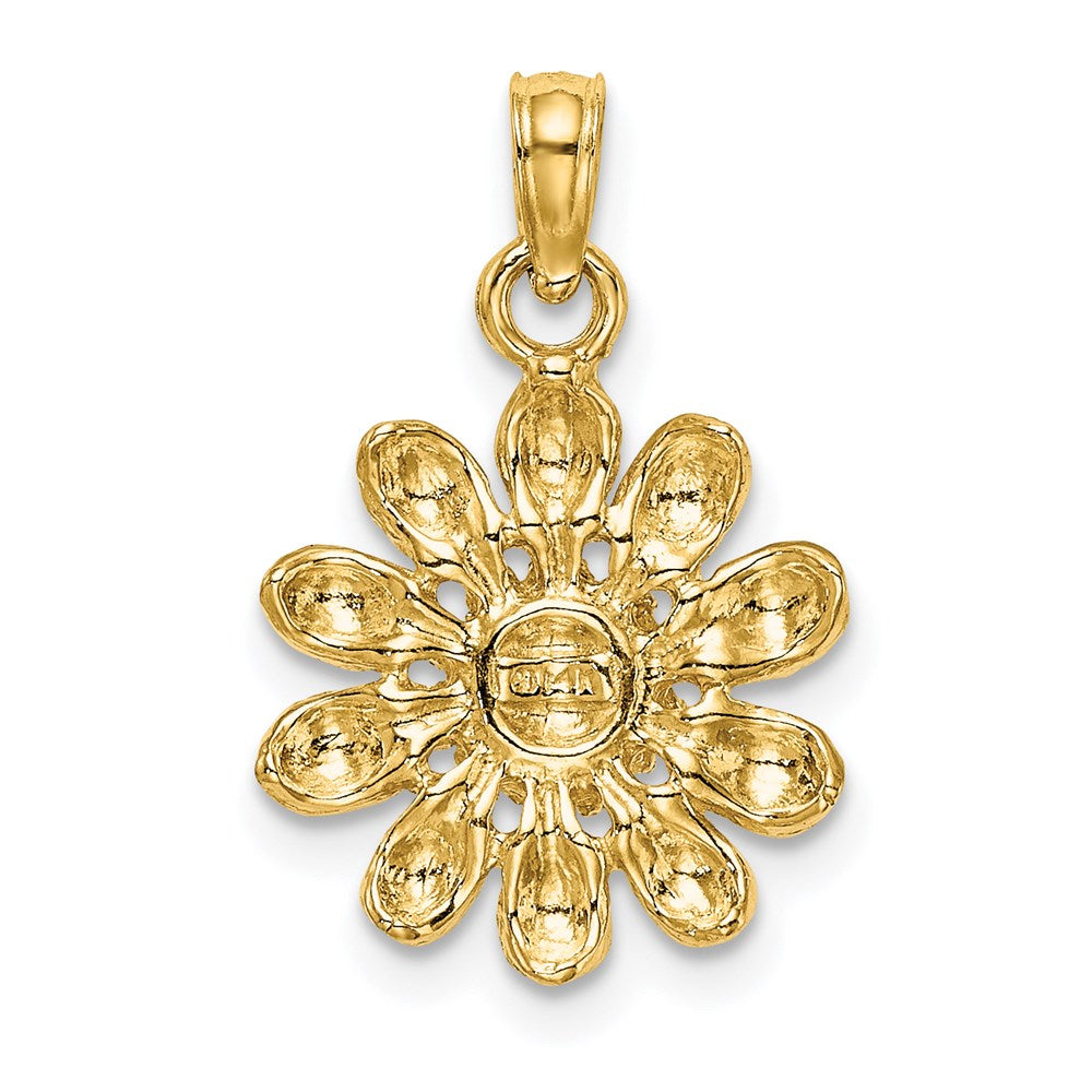 14K Gelbgold Sonnenblumen-Charm