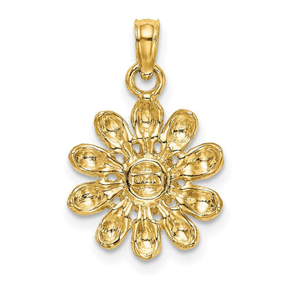 14K Gelbgold Sonnenblumen-Charm