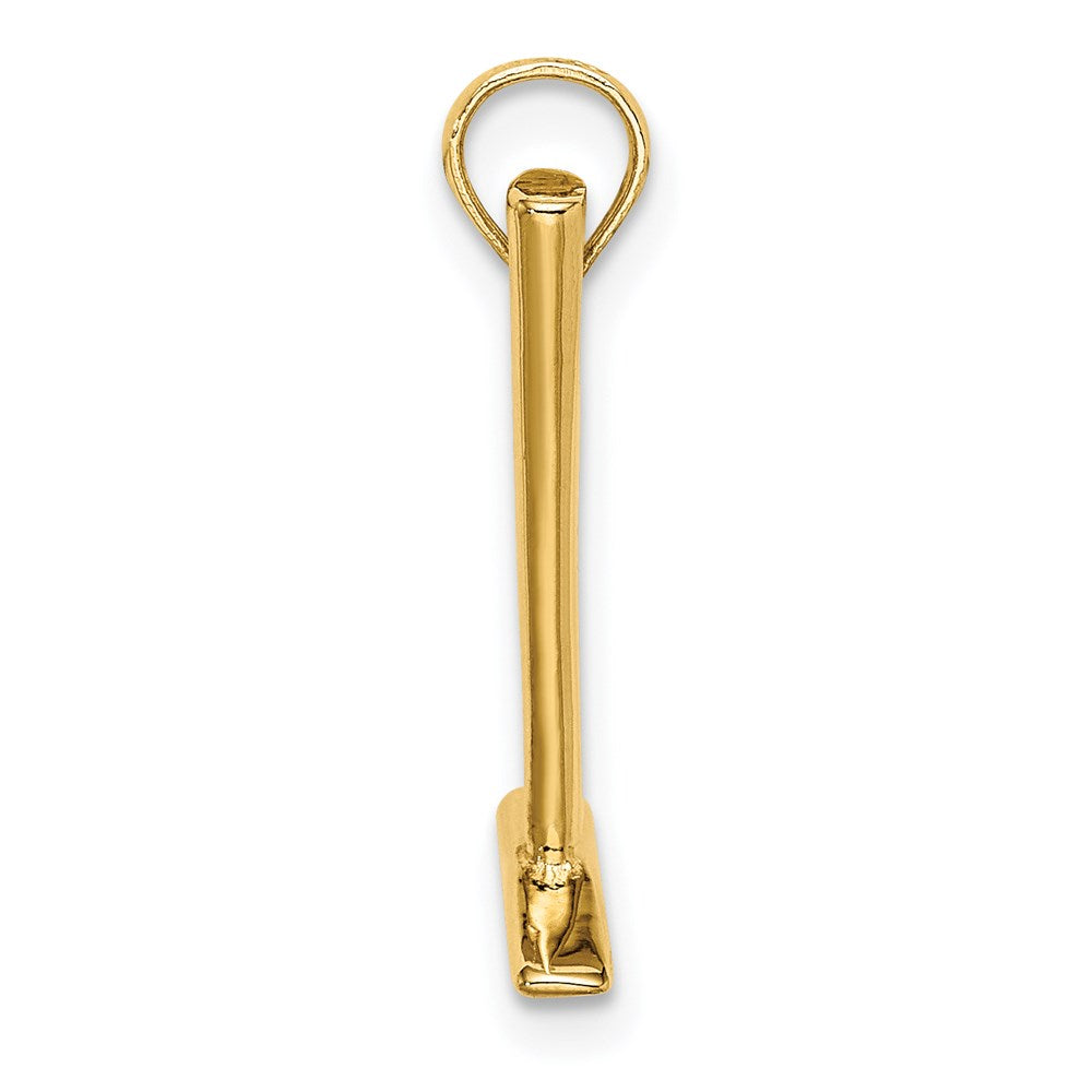 14K Gelbgold 3-D Hammer-Charm