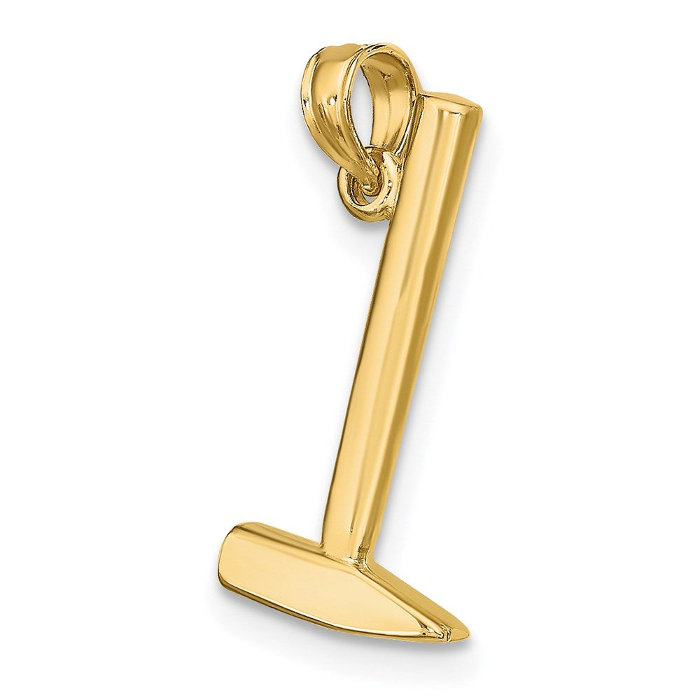 14K Gelbgold 3-D Hammer-Charm