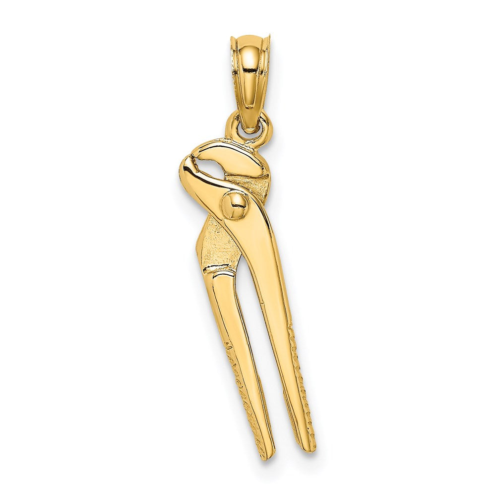 14K Gelbgold 3-d Beweglich Pliers Charm