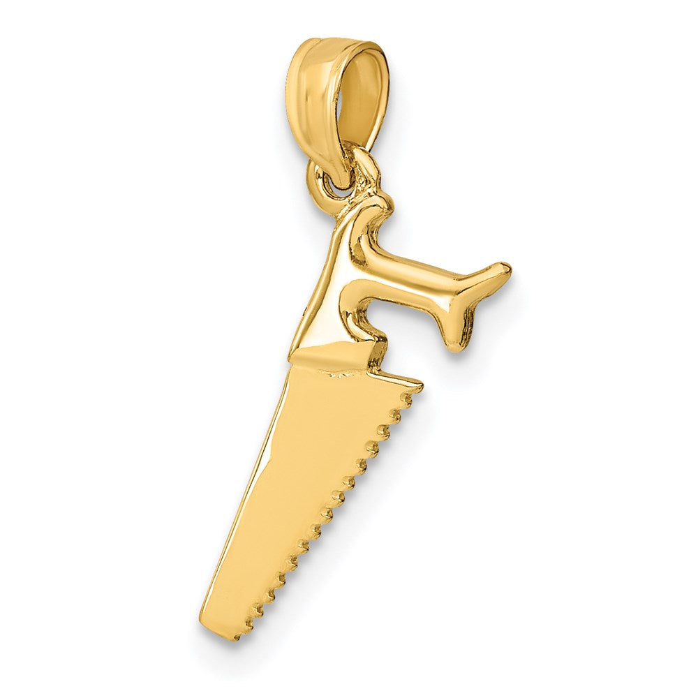 14K Gelbgold 3-d Saw Charm