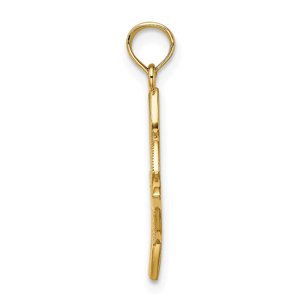 14K Gelbgold Klein Keltisch Memoire Knoten Charm