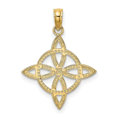 14K Gelbgold Klein Keltisch Memoire Knoten Charm