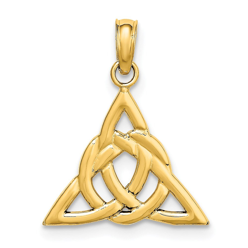 14K Gelbgold Klein Keltisch Dreifaltigkeit Knoten Charm