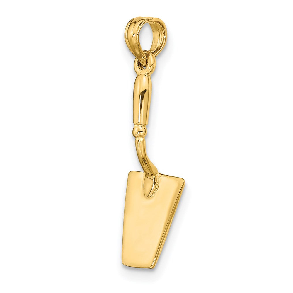 14K Gelbgold 3-d Concrete Tool Spatula Charm