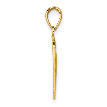 14K Gelbgold Charm mit Pittsburgh-Skyline