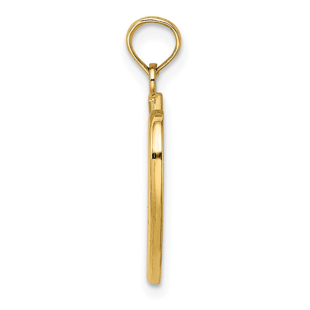 14K Gelbgold Klein Keltisch Knoten Herz Charm