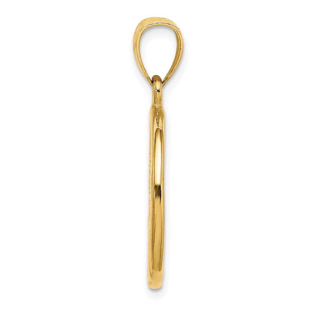 14K Gelbgold Washington D.C. Skyline Kreis-Charm