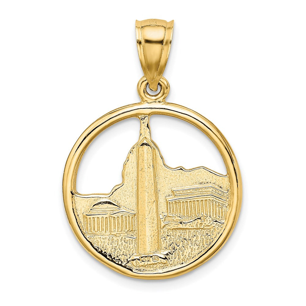 14K Gelbgold Washington D.C. Skyline Kreis-Charm