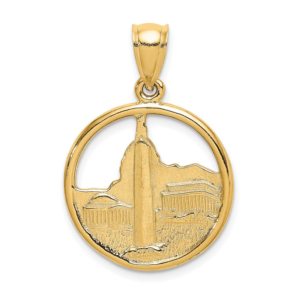 14K Gelbgold Washington D.C. Skyline Kreis-Charm