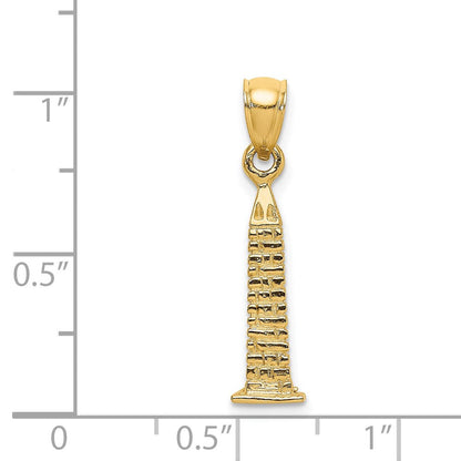 14K Gelbgold 3D-Anhänger "Washington Monument