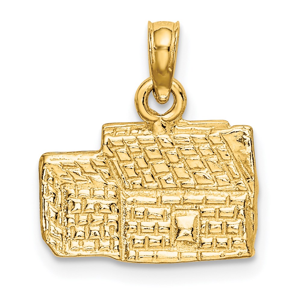 14K Gelbgold 3D KINGS ARMS TAVERN WILLIAMSBURG VA Charm