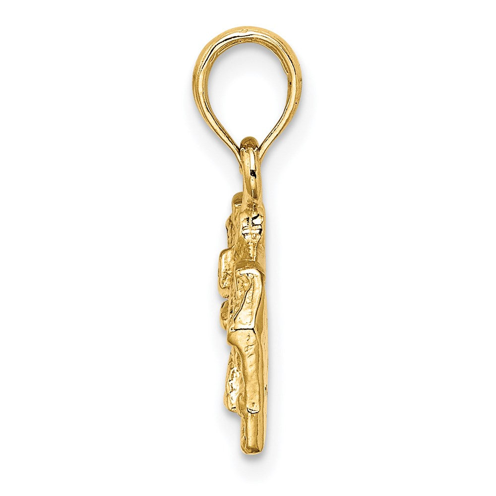 14k Gelbgold 3D-Charm „WREN BUILDINGS WILLIAMSBURG VA“