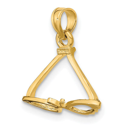 14K Gelbgold 3-d Poliert Schmetterling Sunglasses Charm