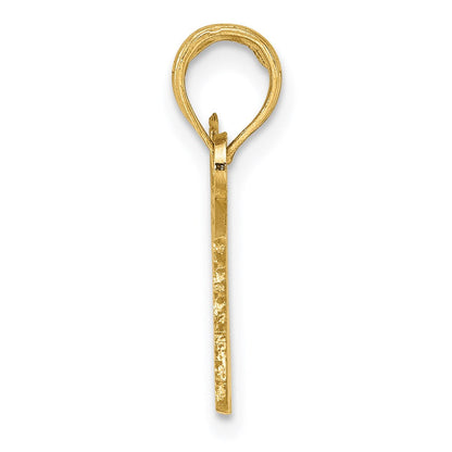 14K Gelbgold American Flag Charm