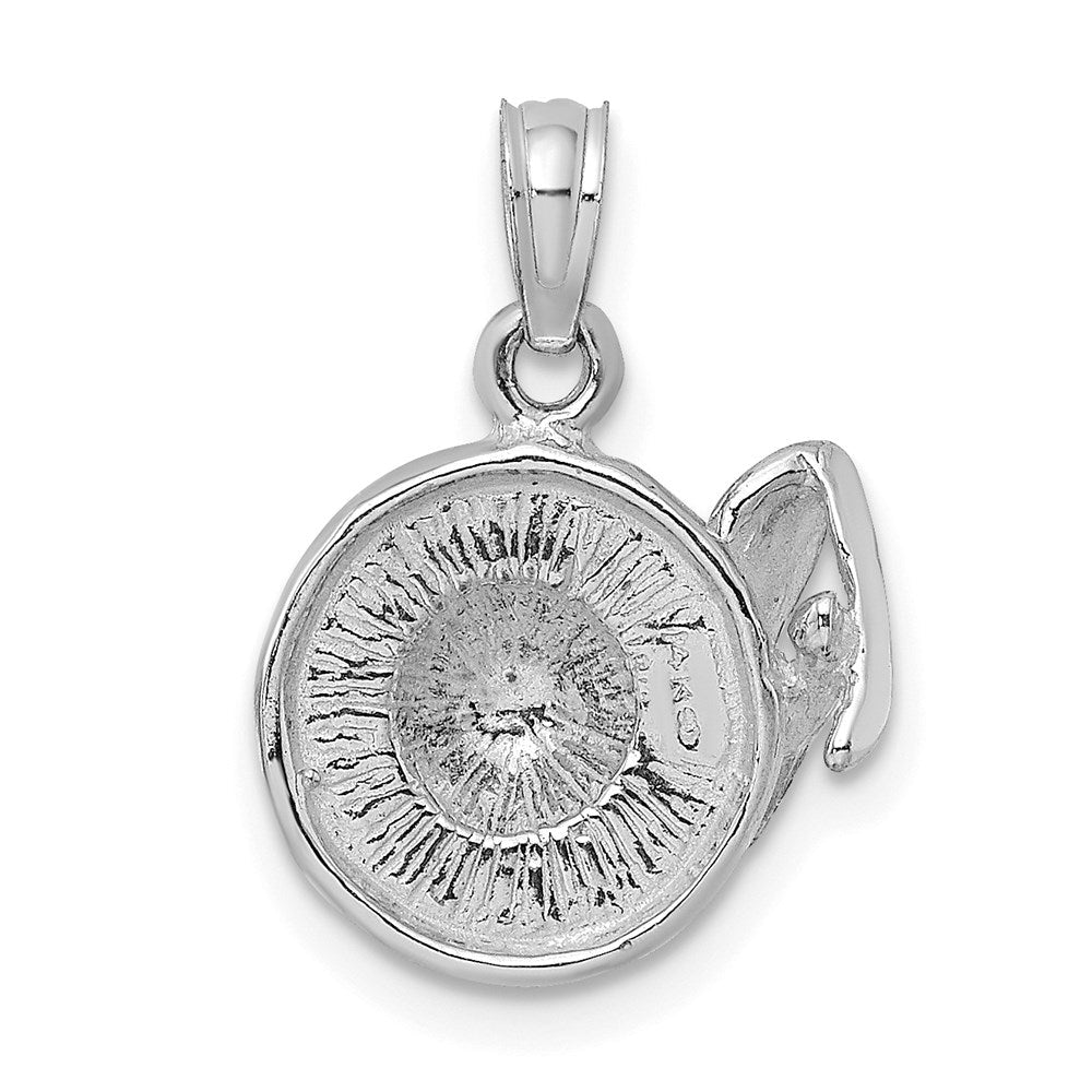 14K Weißgold 3-D-Sonnenhut-Charm mit Sonnenbrille