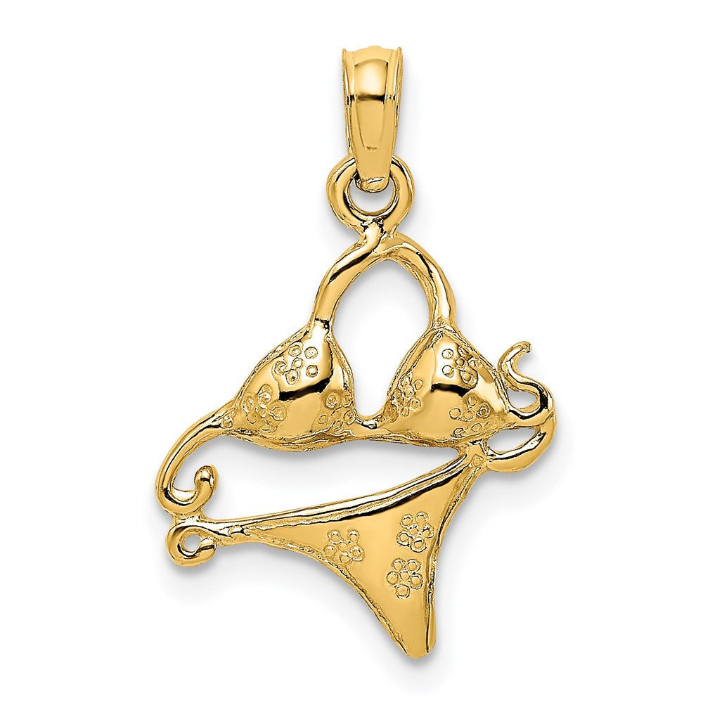 14K Gelbgold Bikini Bathing Suit Charm