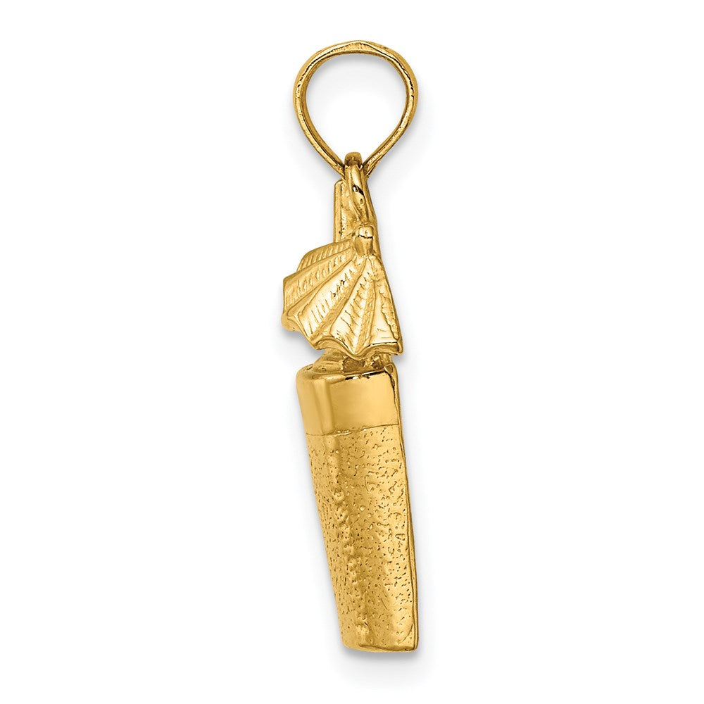 14K Gelbgold Cocktail-Drink mit Schirmchen Charm